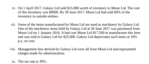 Section 1: Consolidation Case Study - Galaxy Ltd