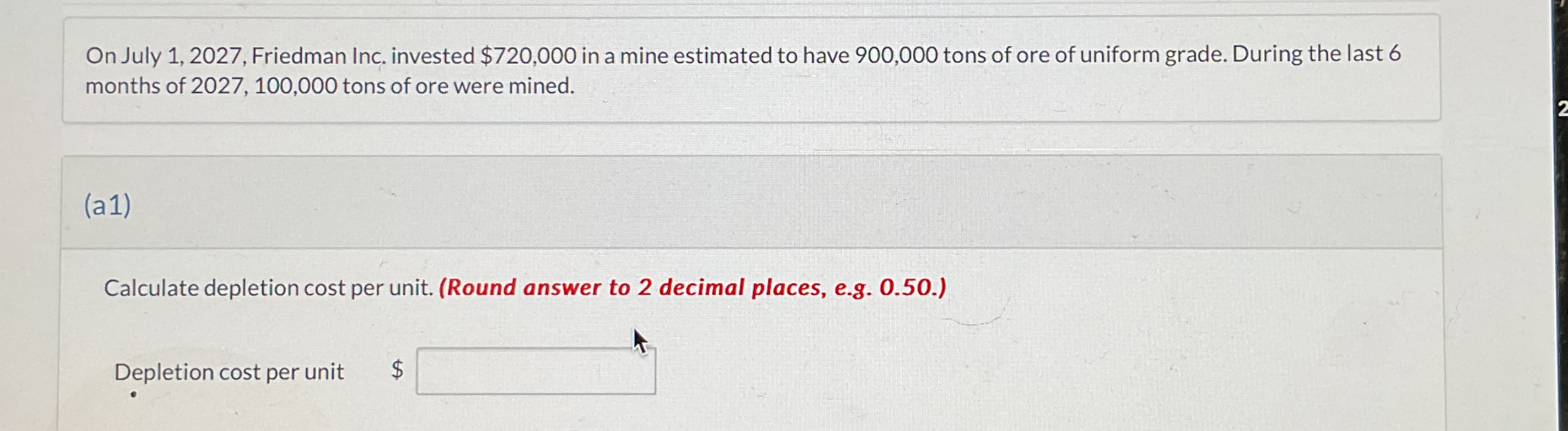 On July 1 , 2 0 2 7 , Friedman Inc. invested $ 7