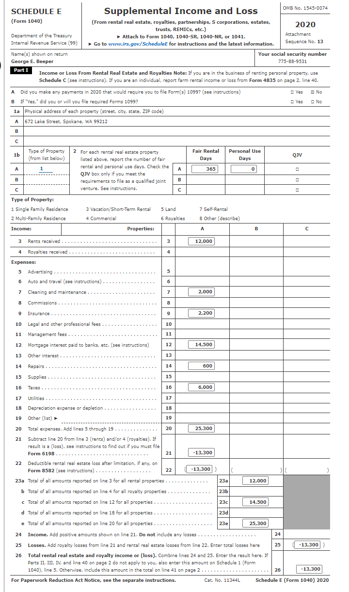 Comprehensive Problem 4-2A Dr. George E. Beeper