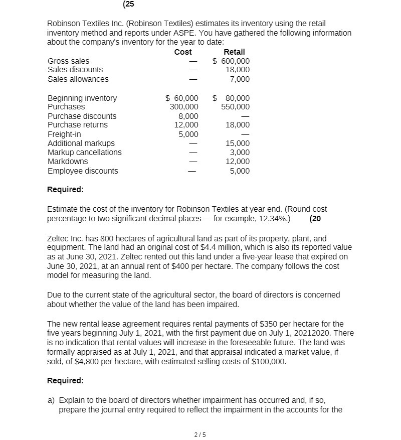 [25 Robinson Textiles Inc. (Robinson Textiles)