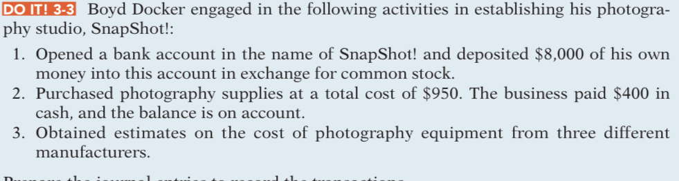 DO IT ! 3 - 3 Boyd Docker engaged in the