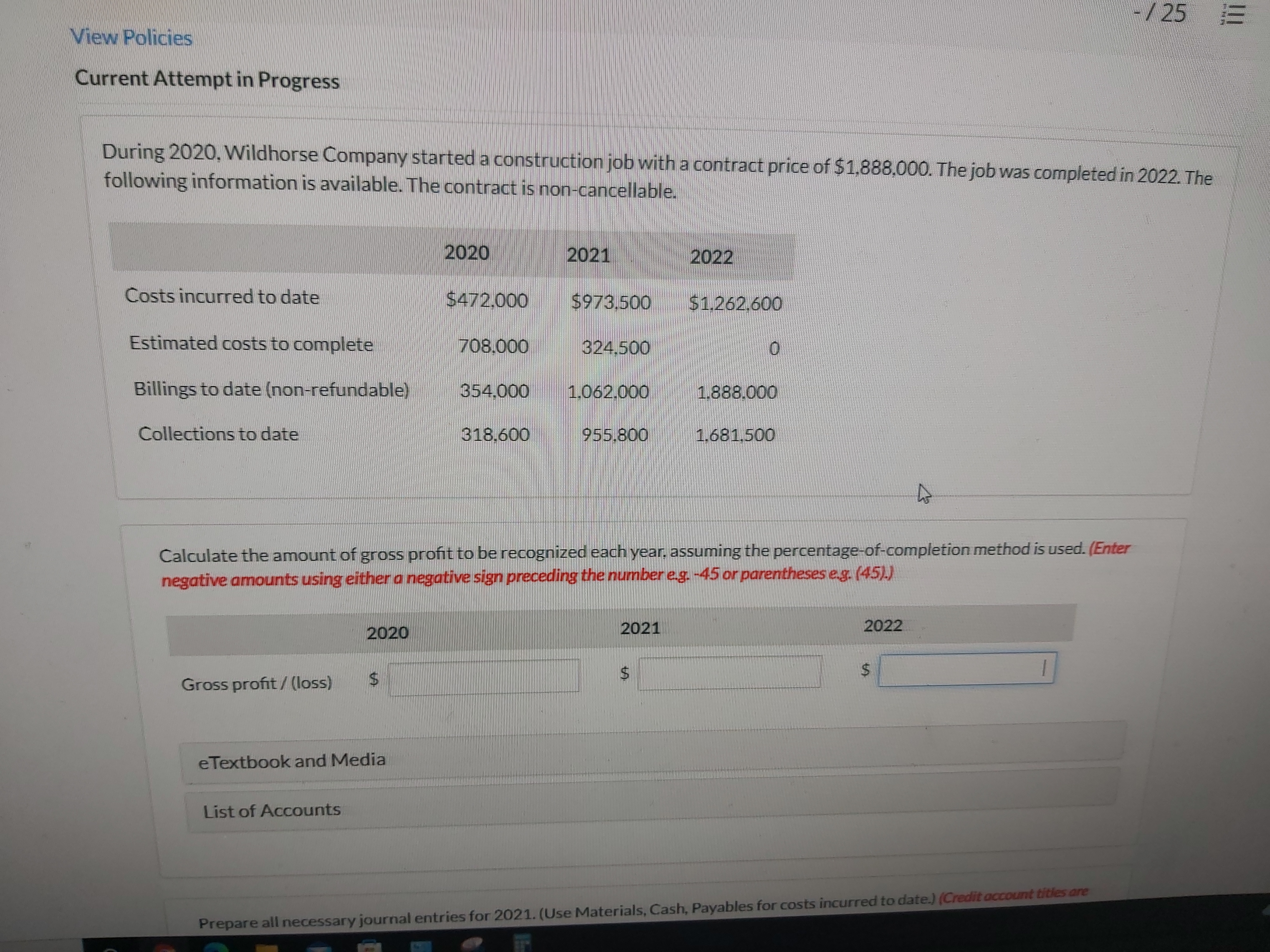 / 25 View Policies Current Attempt in Progress