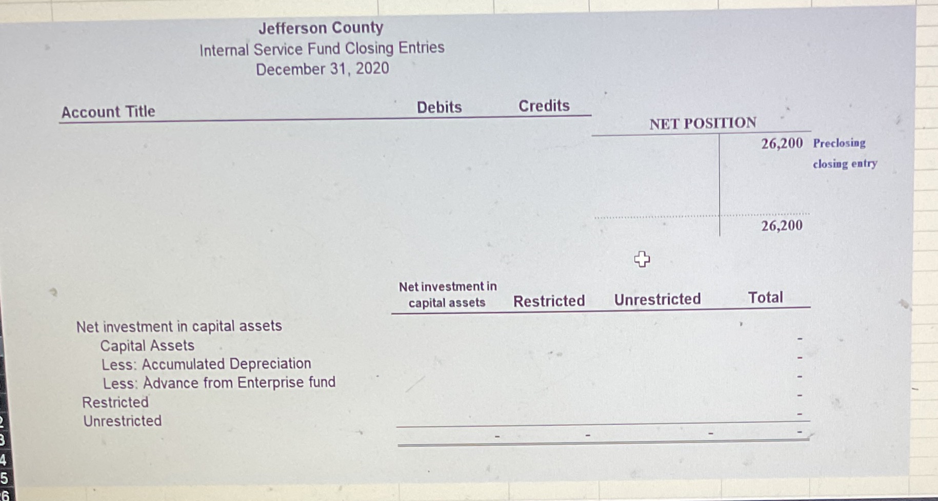 Excel-Based Problems Page 180 6-13. Jefferson