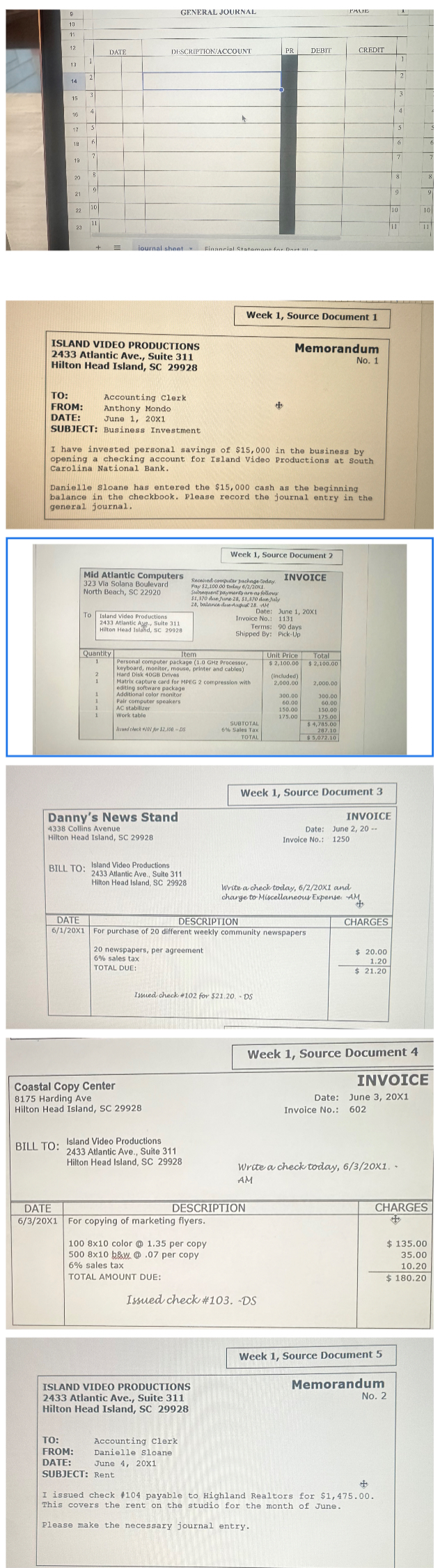 Week 1 , Source Document 5 ISLAND VIDEO