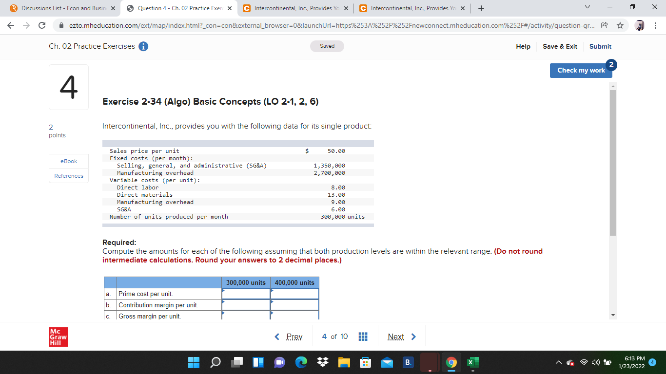Discussions List - Econ and Busin X Question 4 -