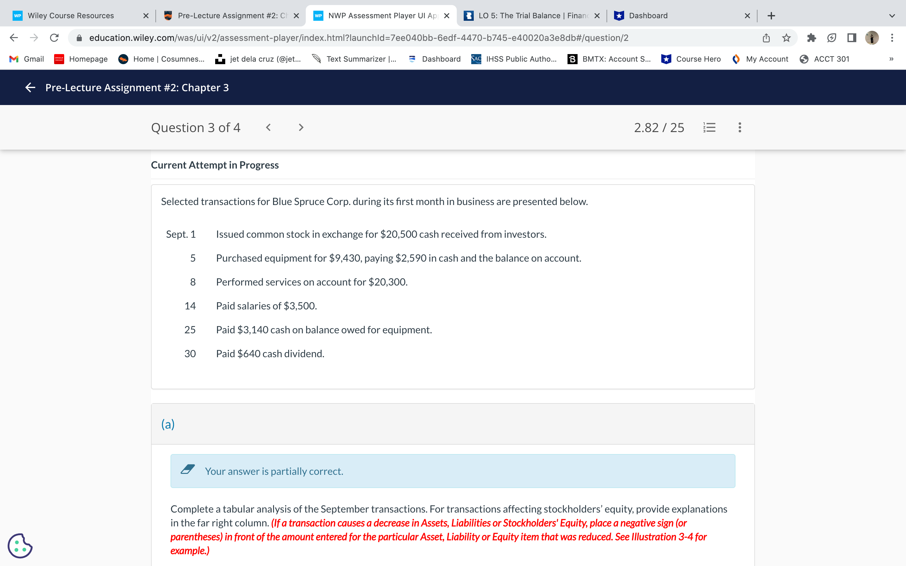 WP Wiley Course Resources X Pre-Lecture