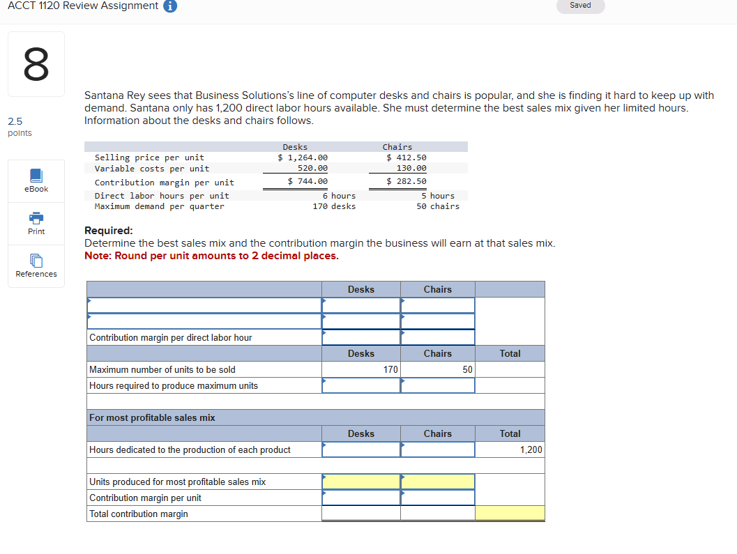 Santana Rey sees that Business Solutions's line