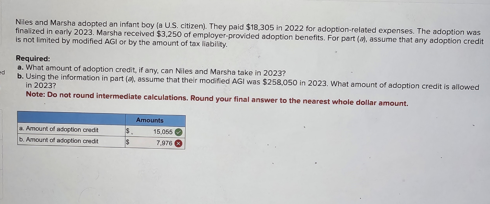 Niles and Marsha adopted an infant boy ( a U . S