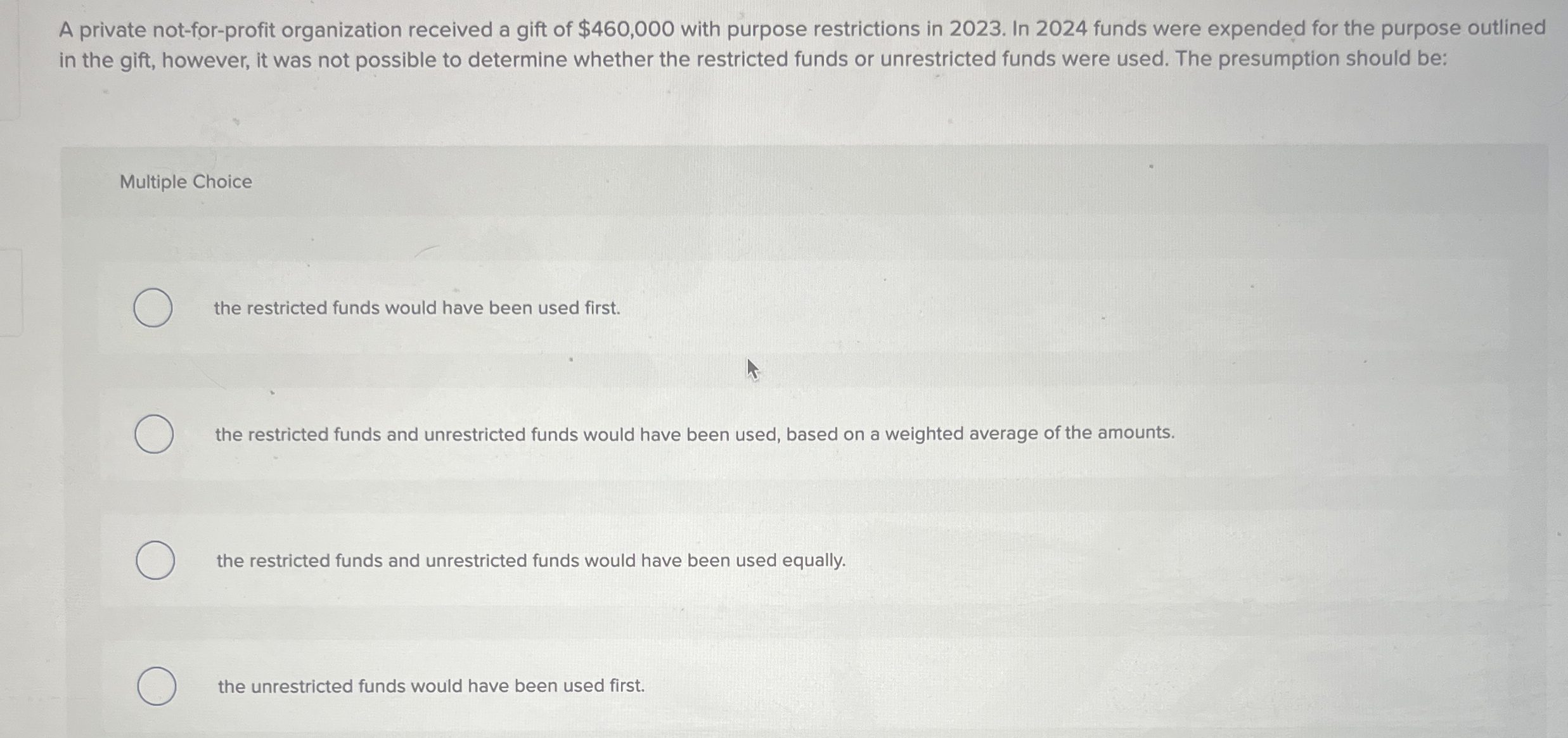 A private not - for - profit organization