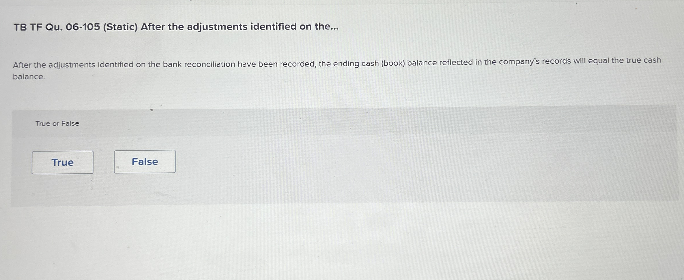 TB TF Qu . 0 6 - 1 0 5 ( Static ) After the