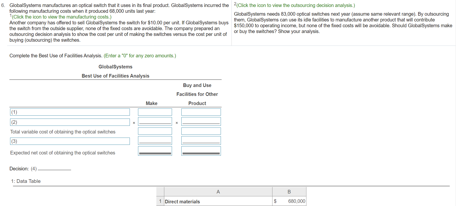 Please answer all questions. GlobalSystems