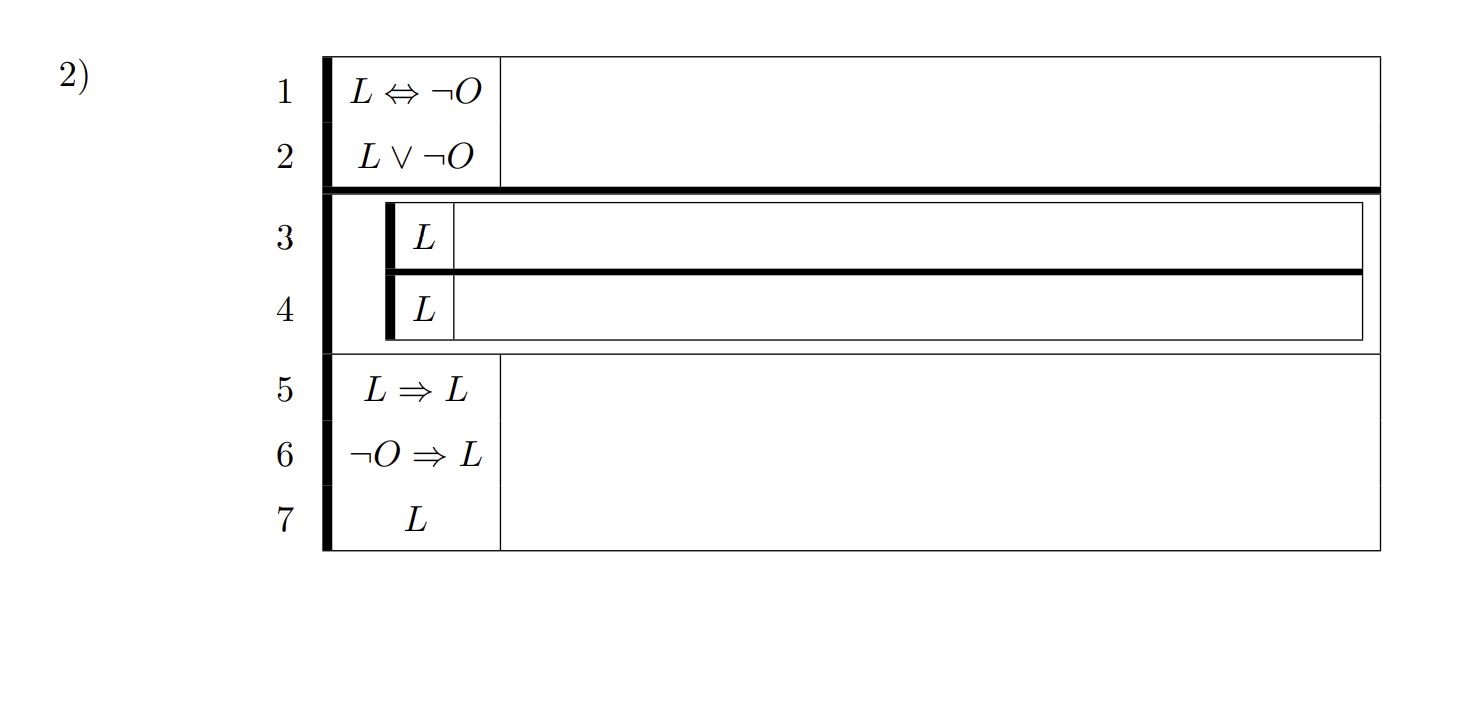 EXERCISE 2.3.1. Provide a justification (rule and