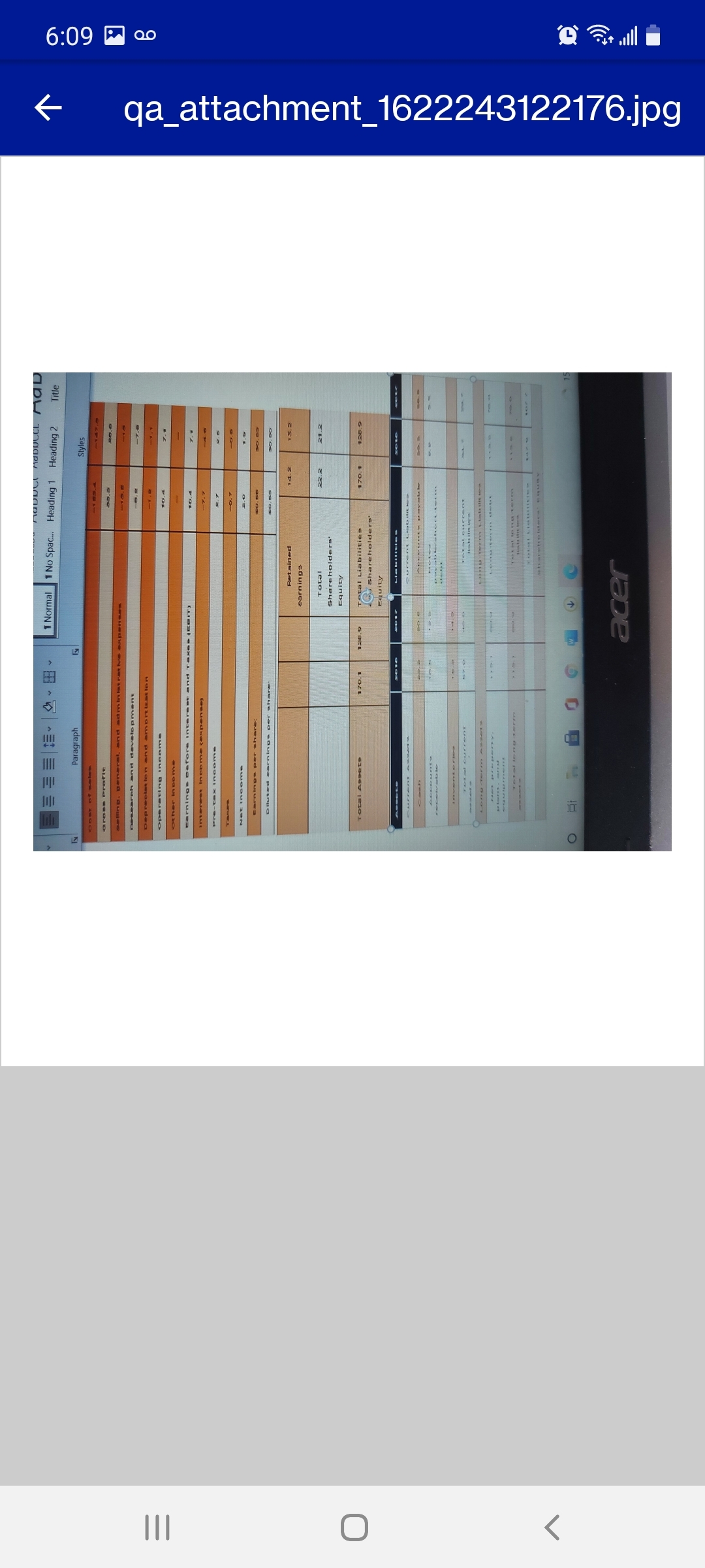 Using the data in the attached file, compute the