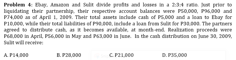 need solutions thanks Problem 4: Ebay, Amazon and