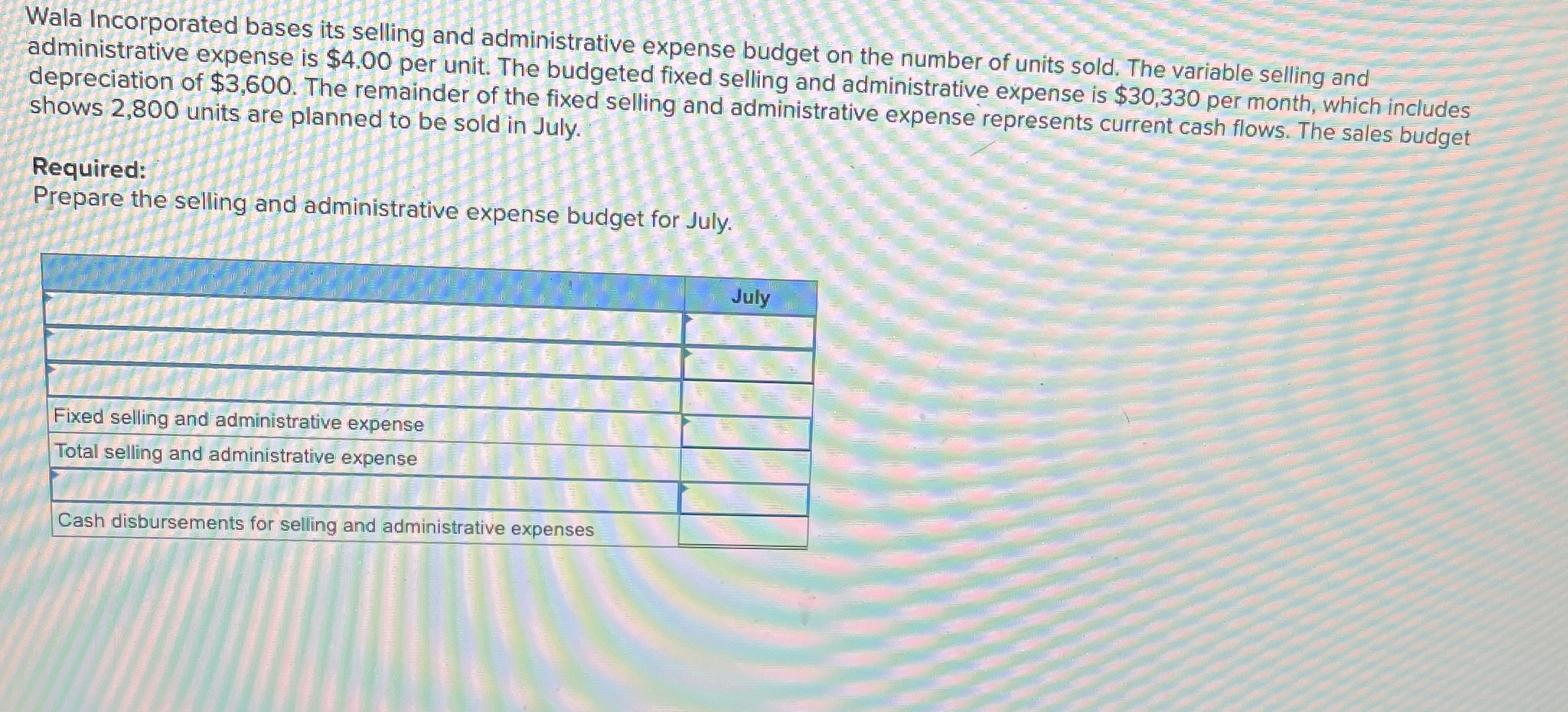 Wala Incorporated bases its selling and