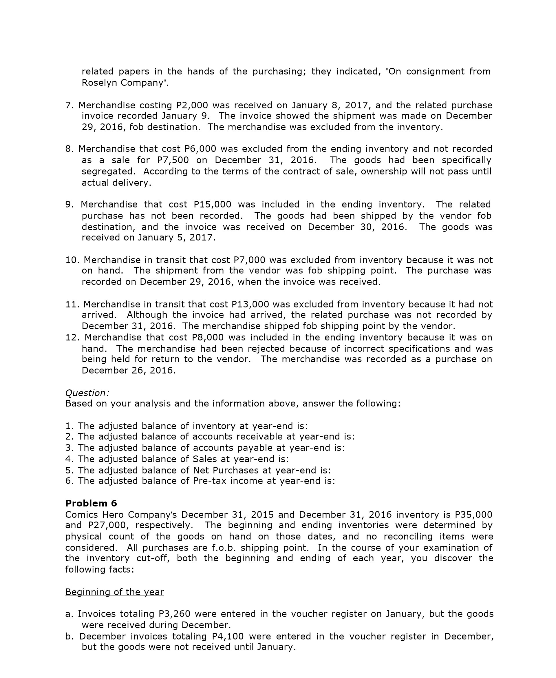 related papers in the hands of the purchasing;