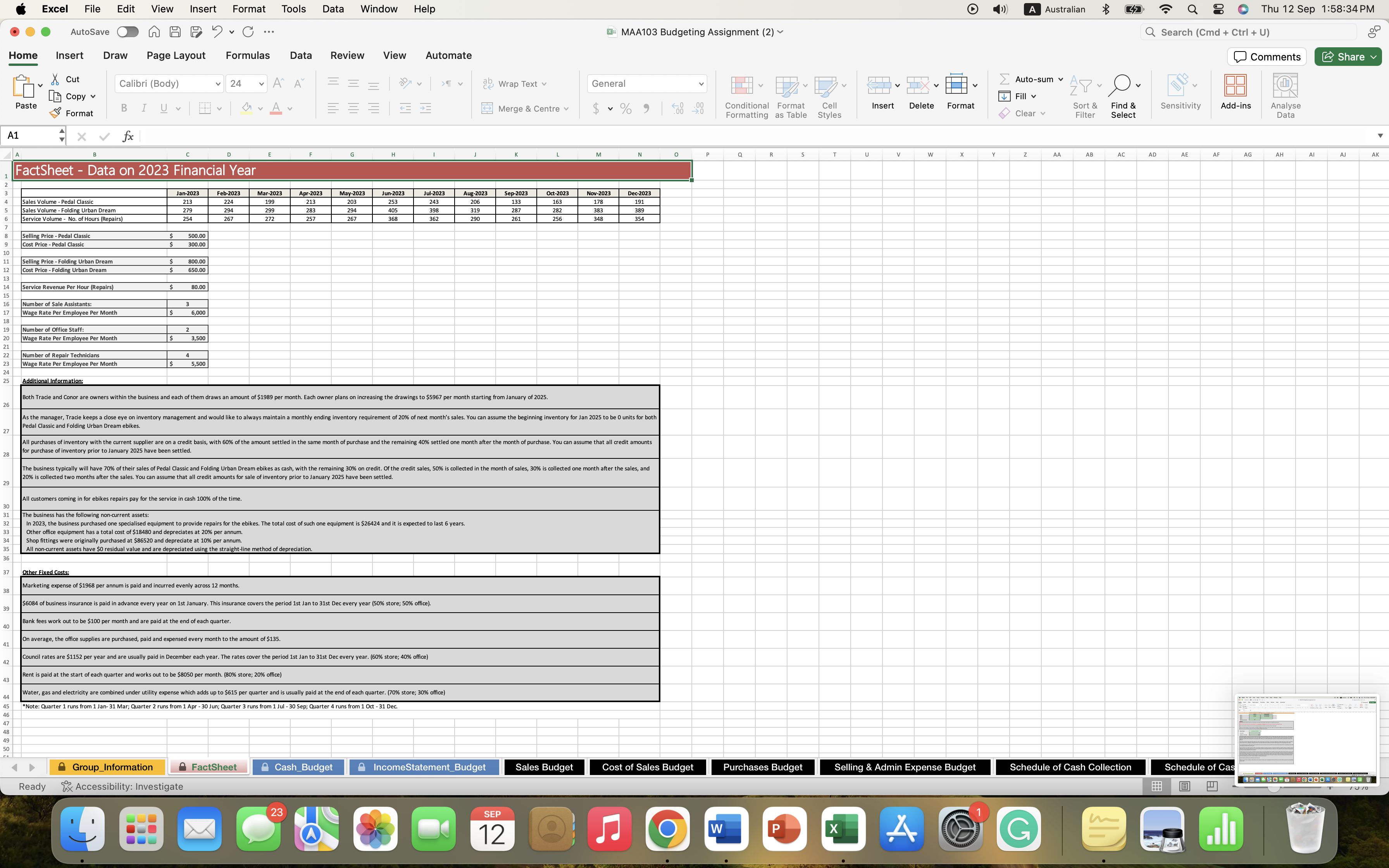Excel File Edit View Insert Format Tools Data
