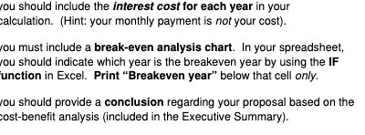 You should include the interest cost for each