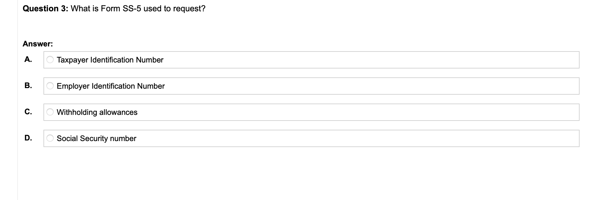 Question 1: The Fair Labor Standards Act requires