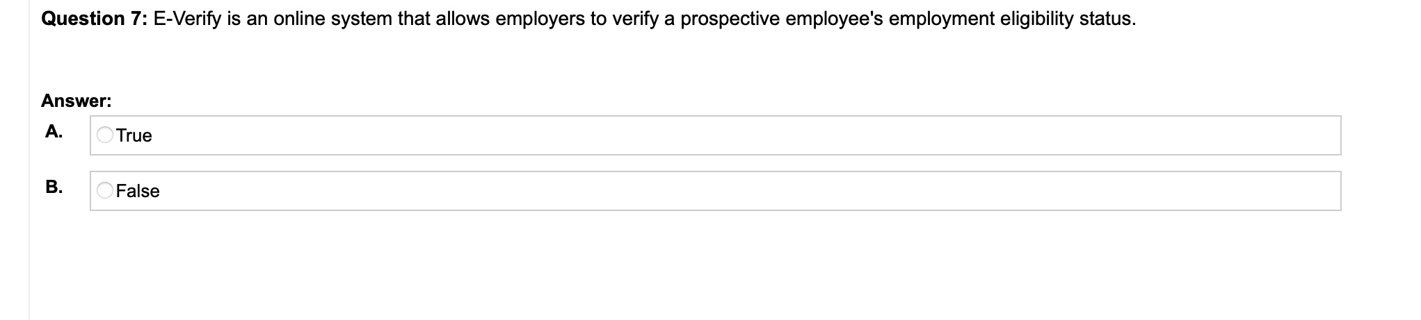 Question 1: The Fair Labor Standards Act requires