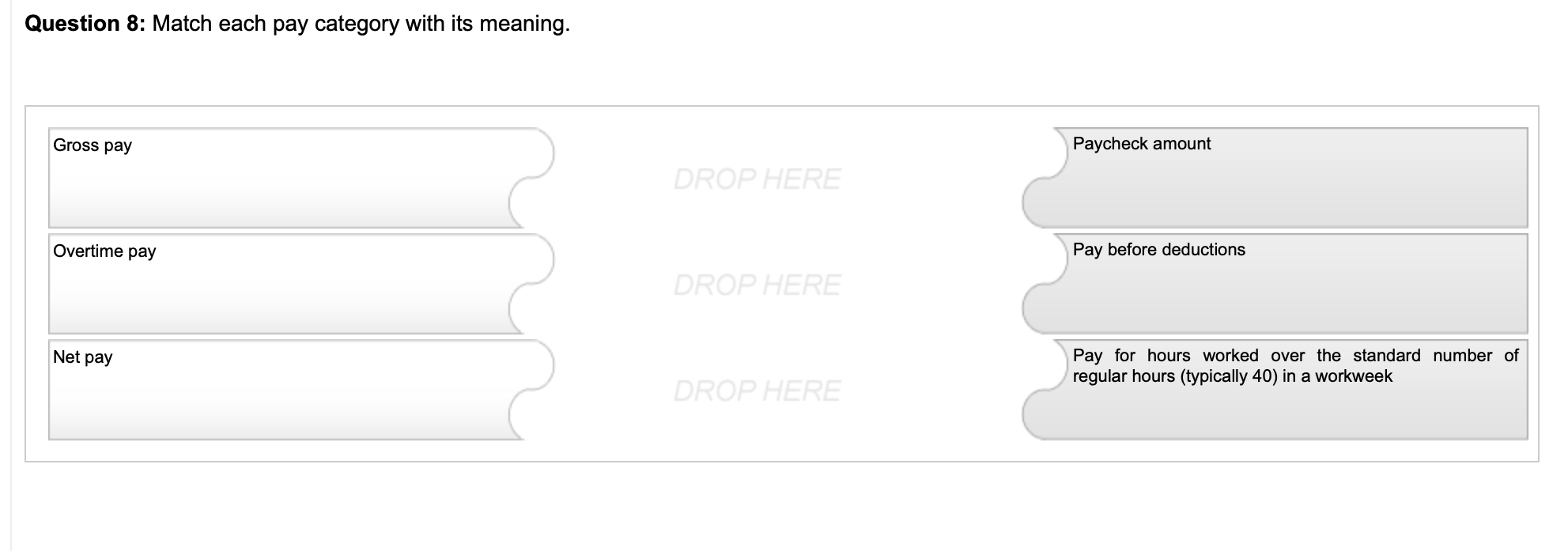 Question 1: The Fair Labor Standards Act requires