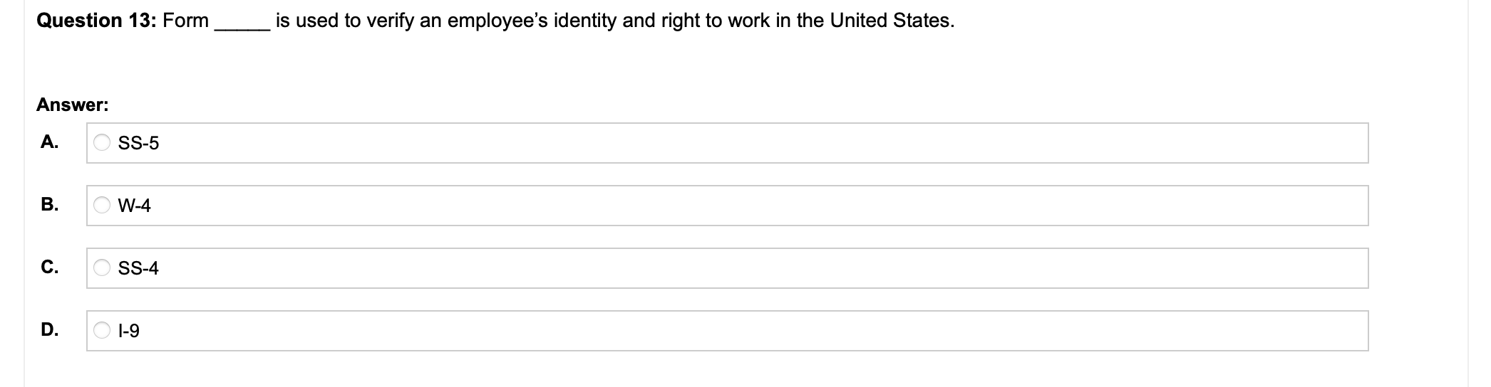 Question 1: The Fair Labor Standards Act requires