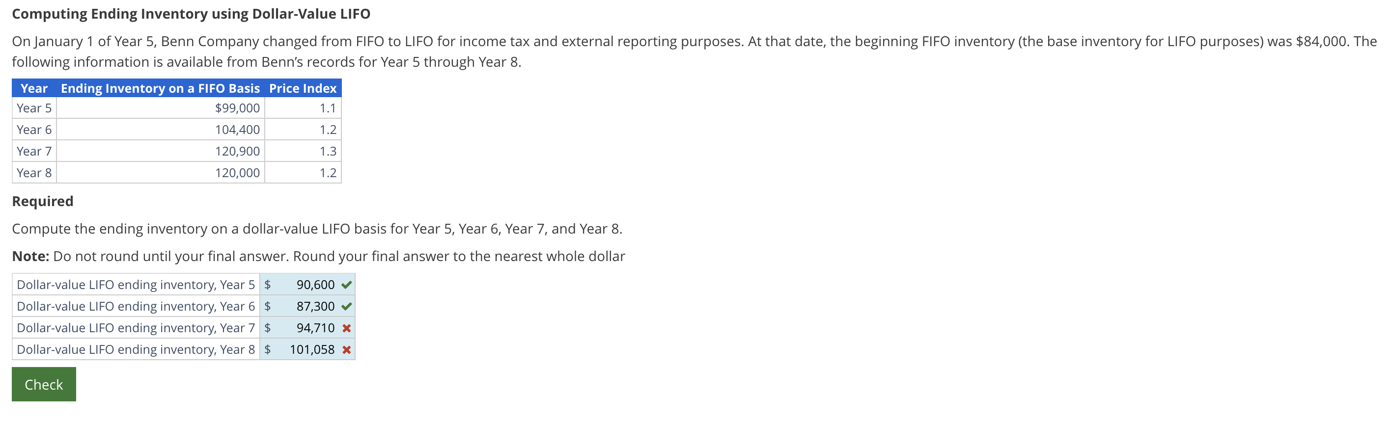 Computing Ending Inventory using Dollar - Value