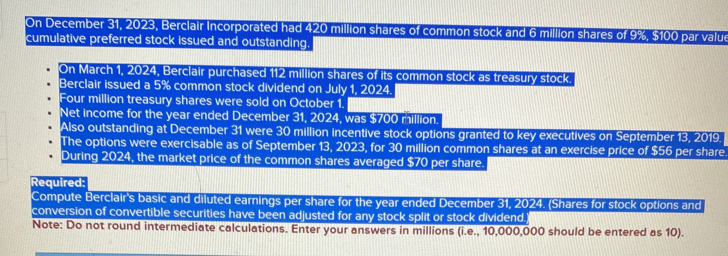 On December 3 1 , 2 0 2 3 , Berclair Incorporated