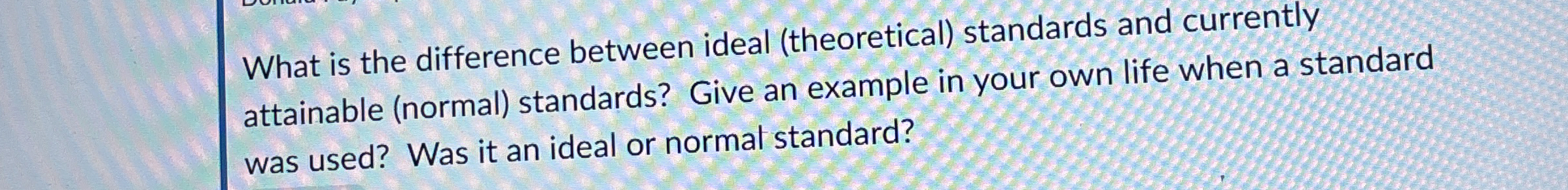 What is the difference between ideal (