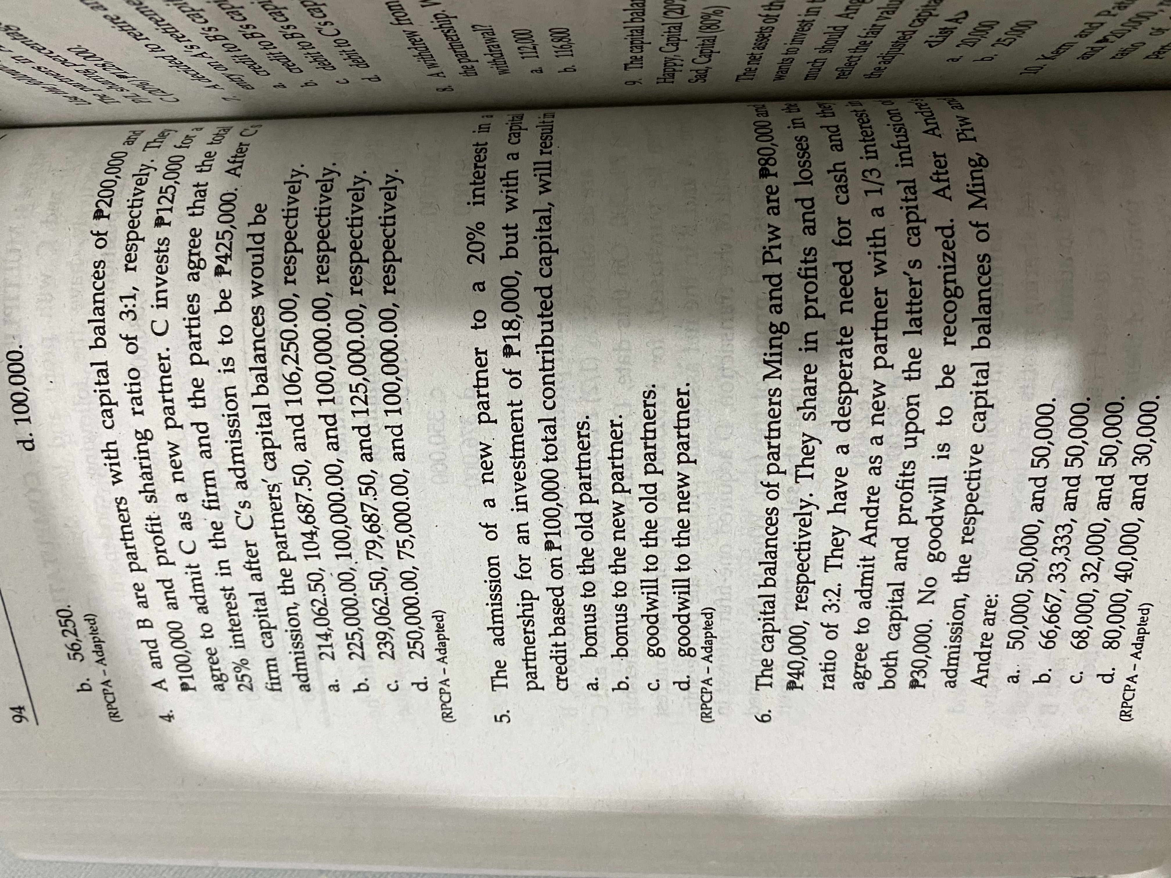 S interest. PROBLEM 4: MULTIPLE CHOICE -