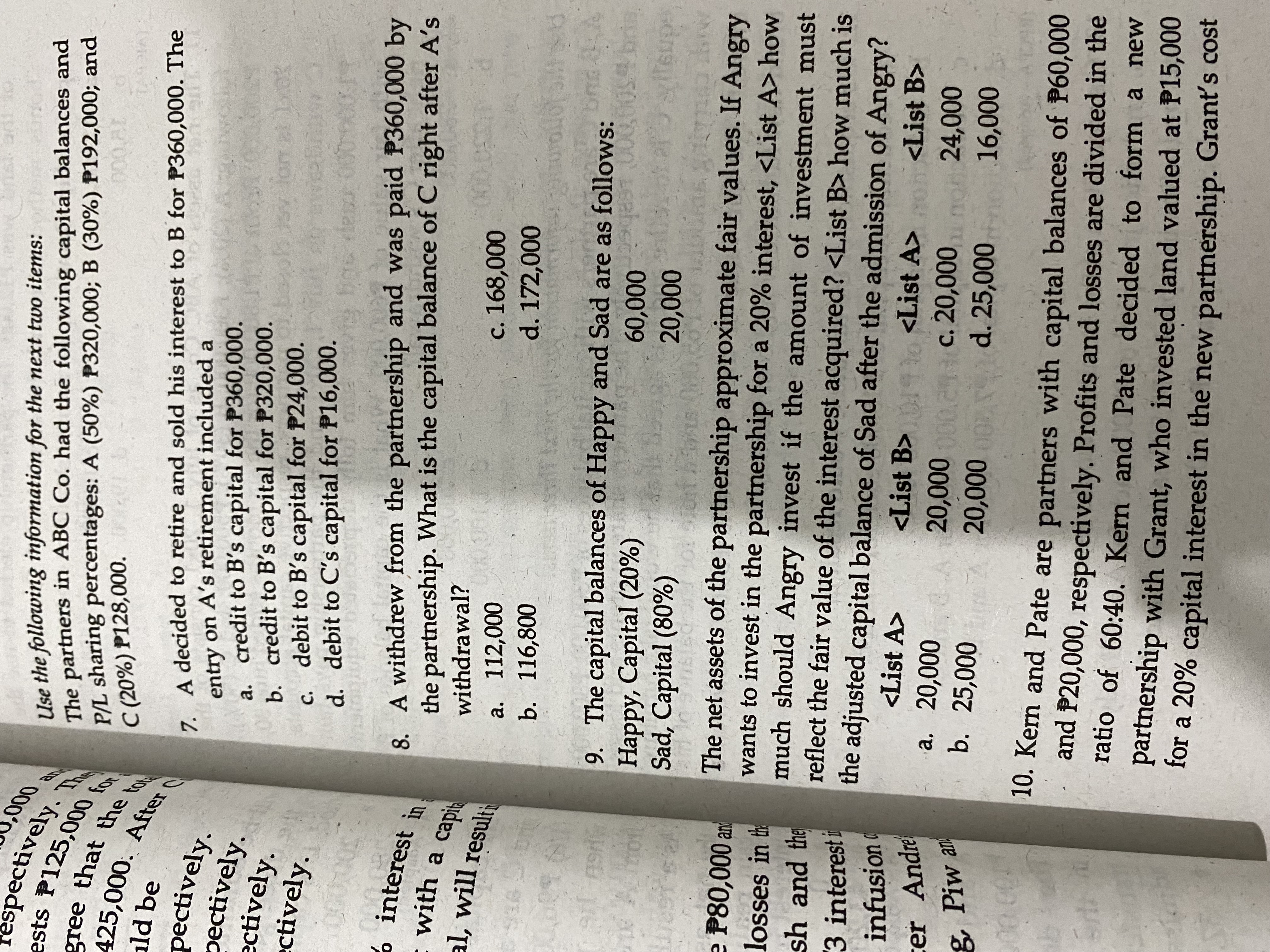 S interest. PROBLEM 4: MULTIPLE CHOICE -