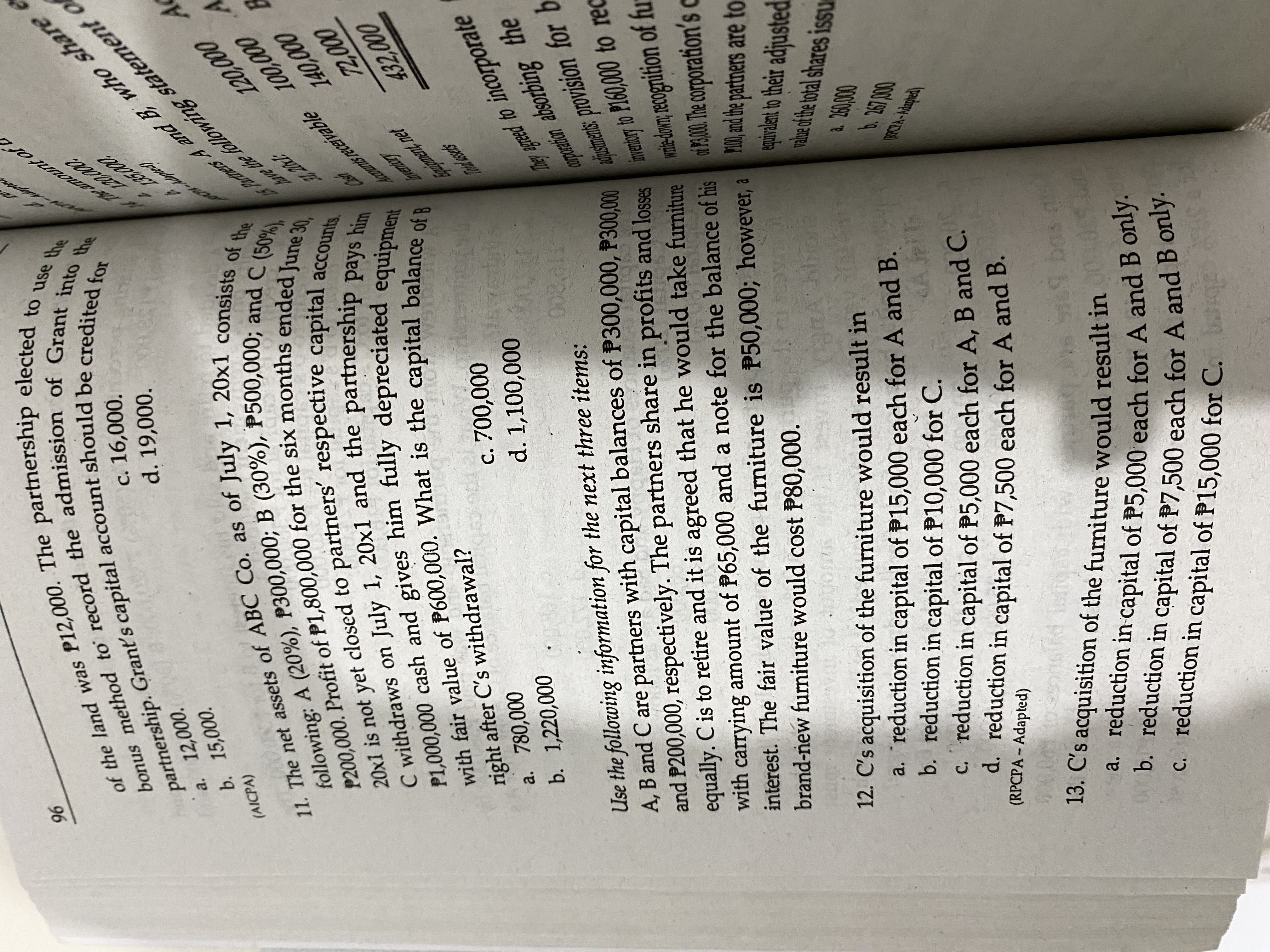 S interest. PROBLEM 4: MULTIPLE CHOICE -