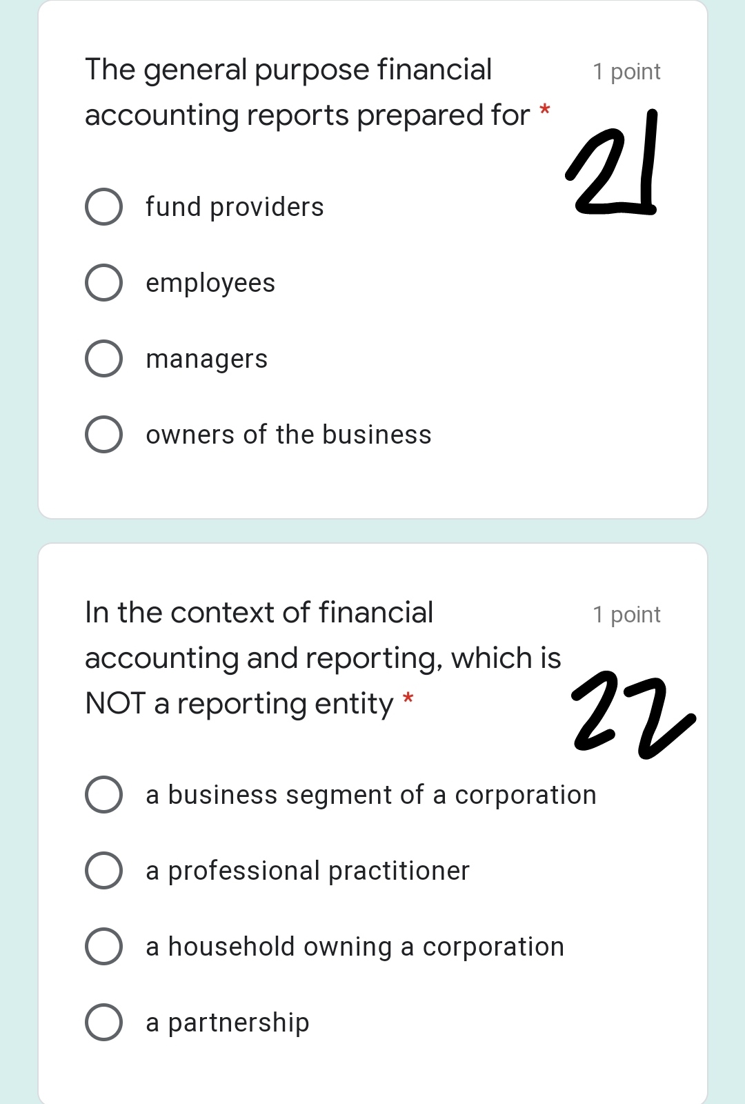 1.Allowing entities to estimate rather than