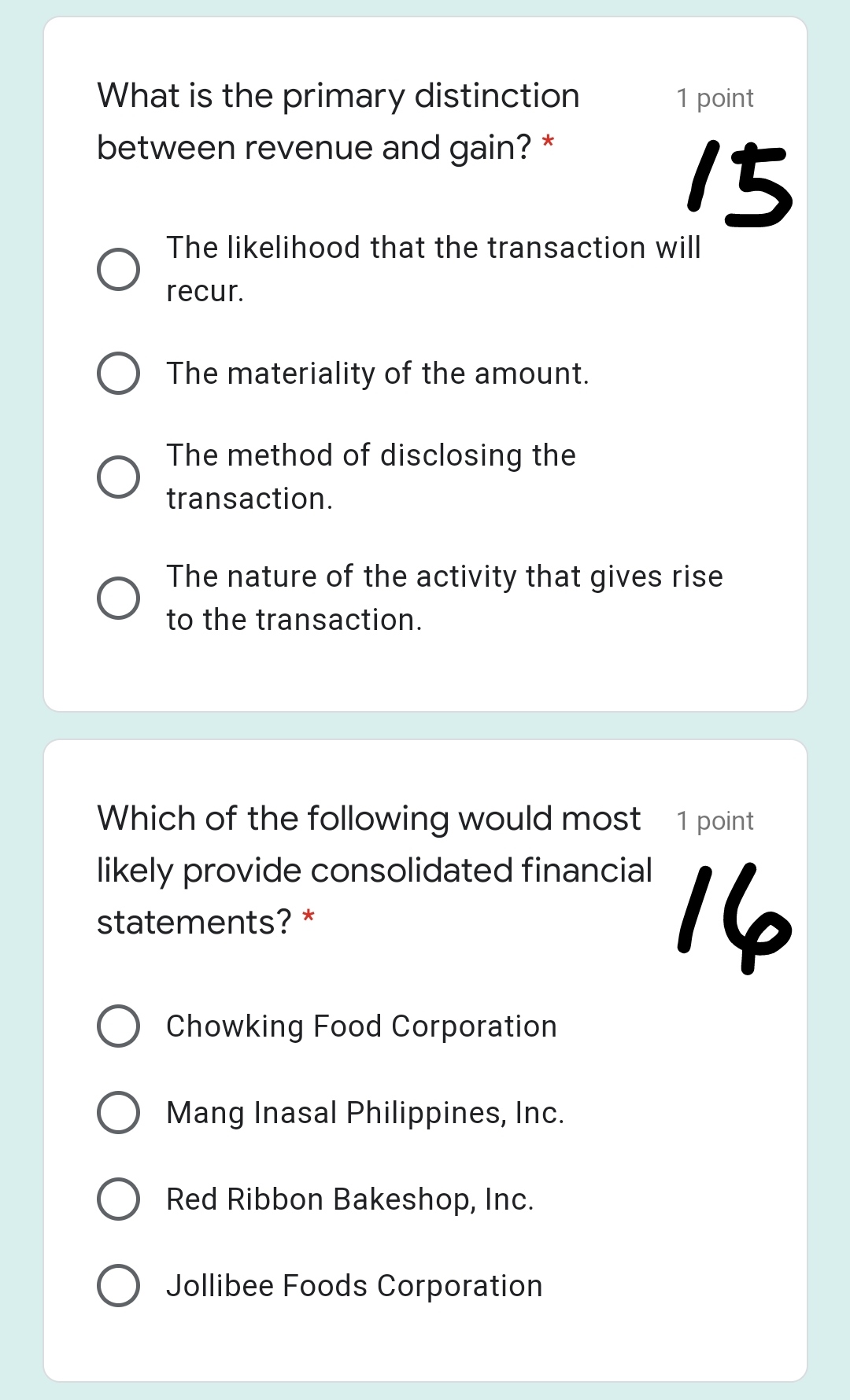 1.Allowing entities to estimate rather than
