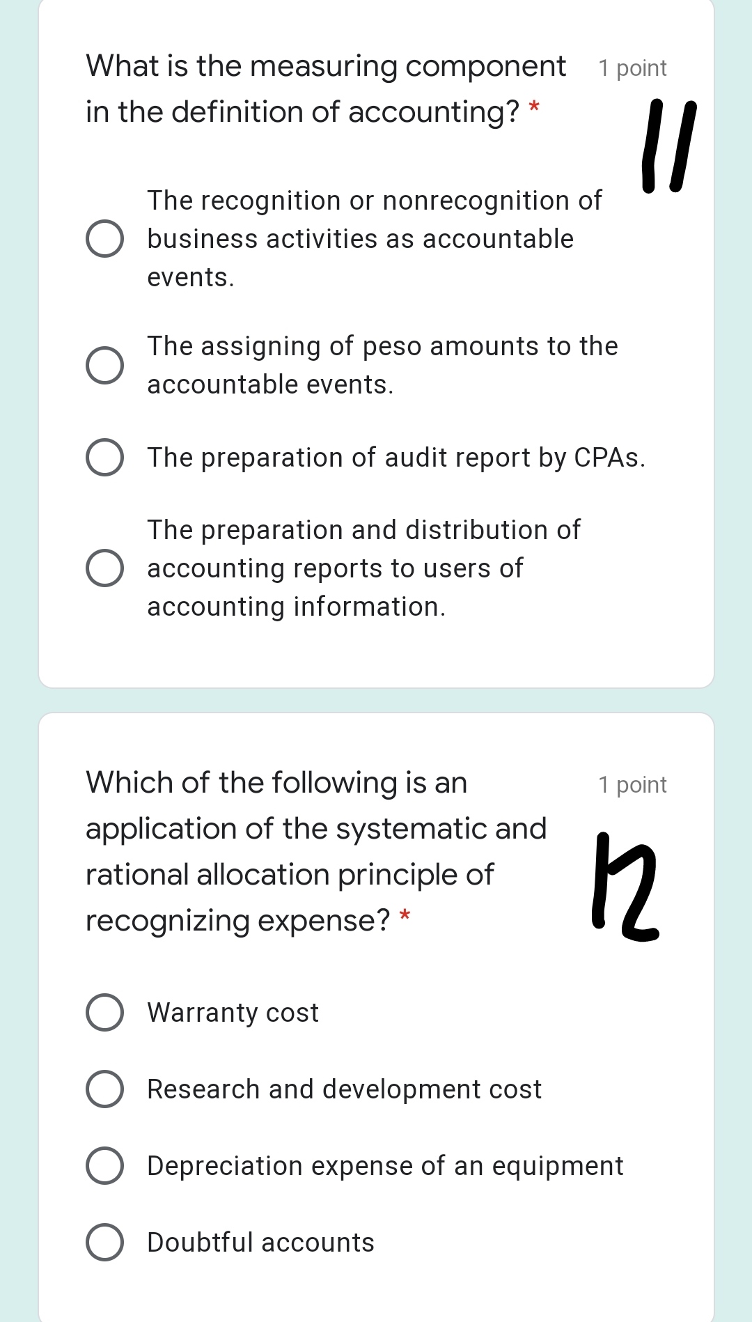 1.Allowing entities to estimate rather than