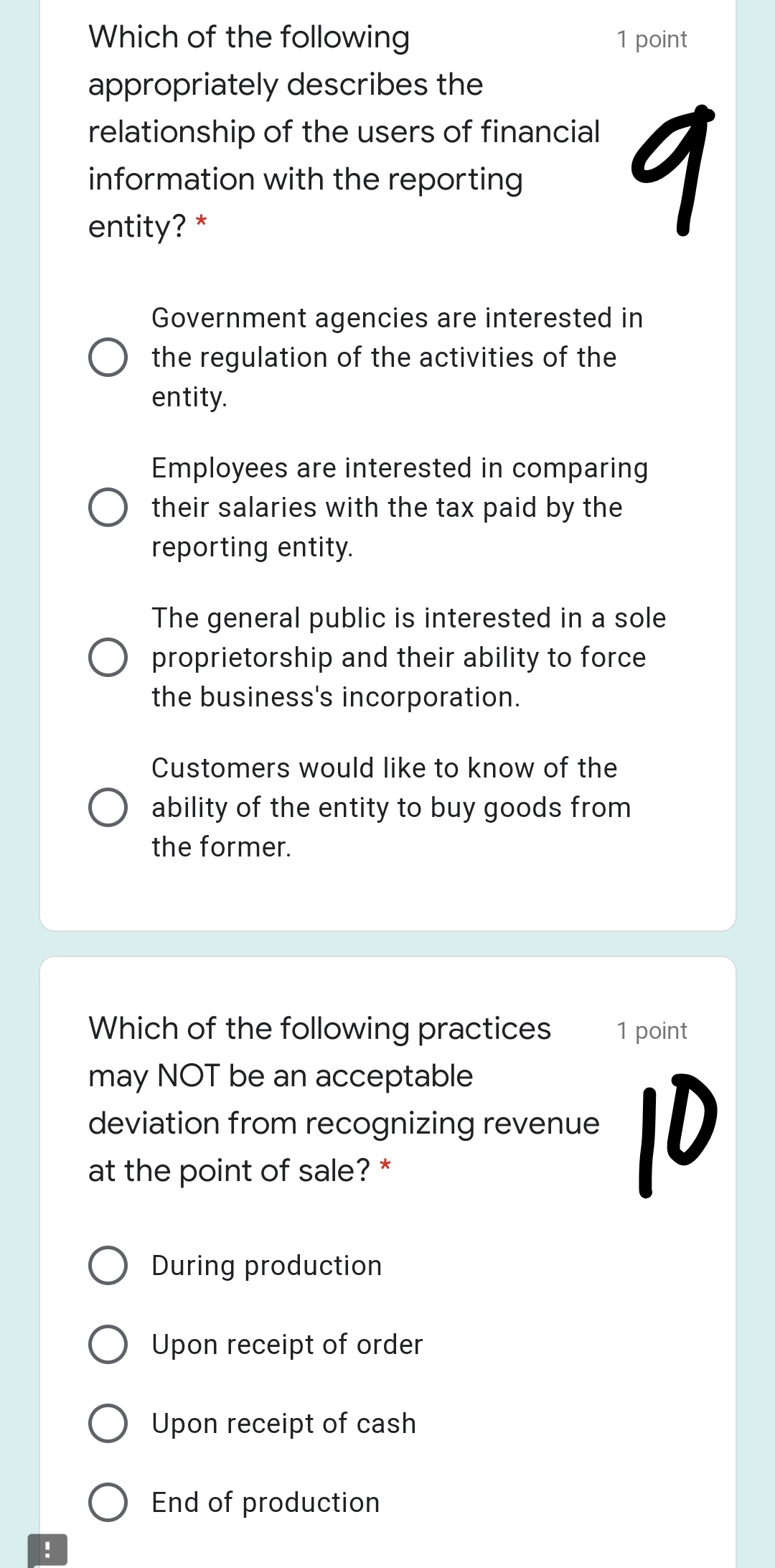 1.Allowing entities to estimate rather than