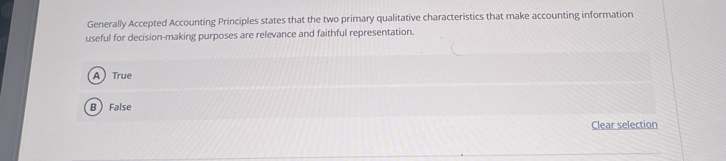 Generally Accepted Accounting Principles states