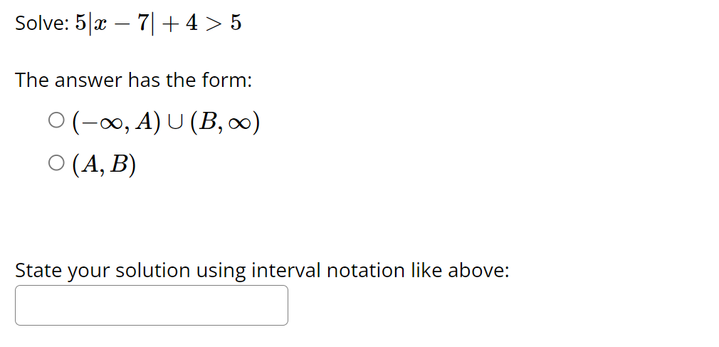 Solve |32 5| g 6 State your answer as a compound