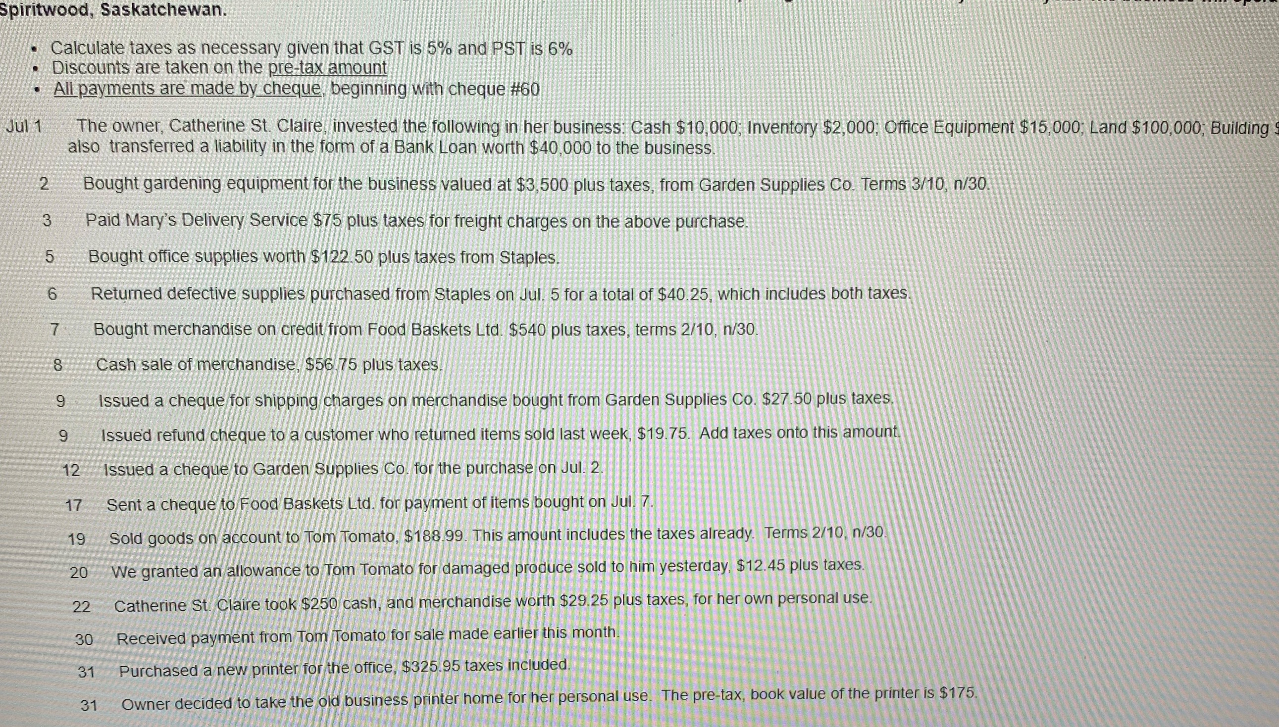 How do i put this information into a general