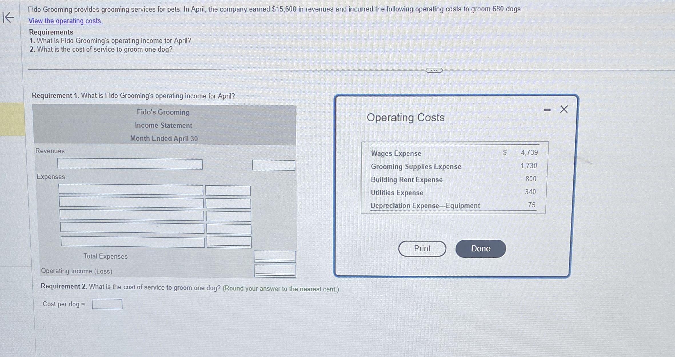 Fido Grooming provides grooming services for