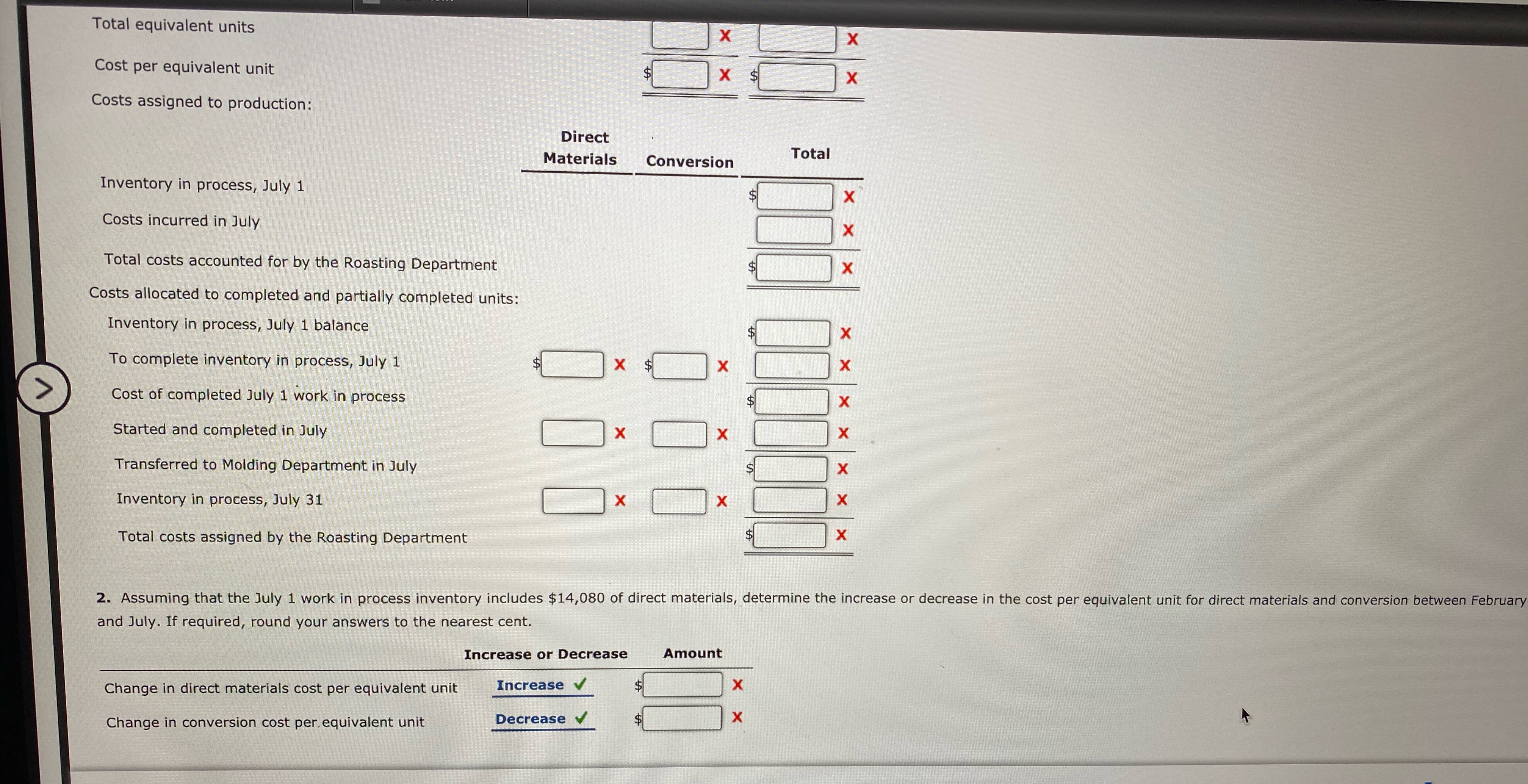 Print Item Cost of Production Report Hana Coffee