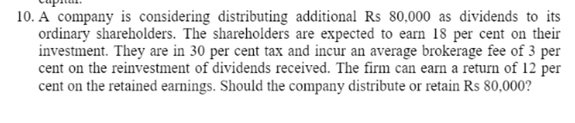 nut". lull 10. A company is considering