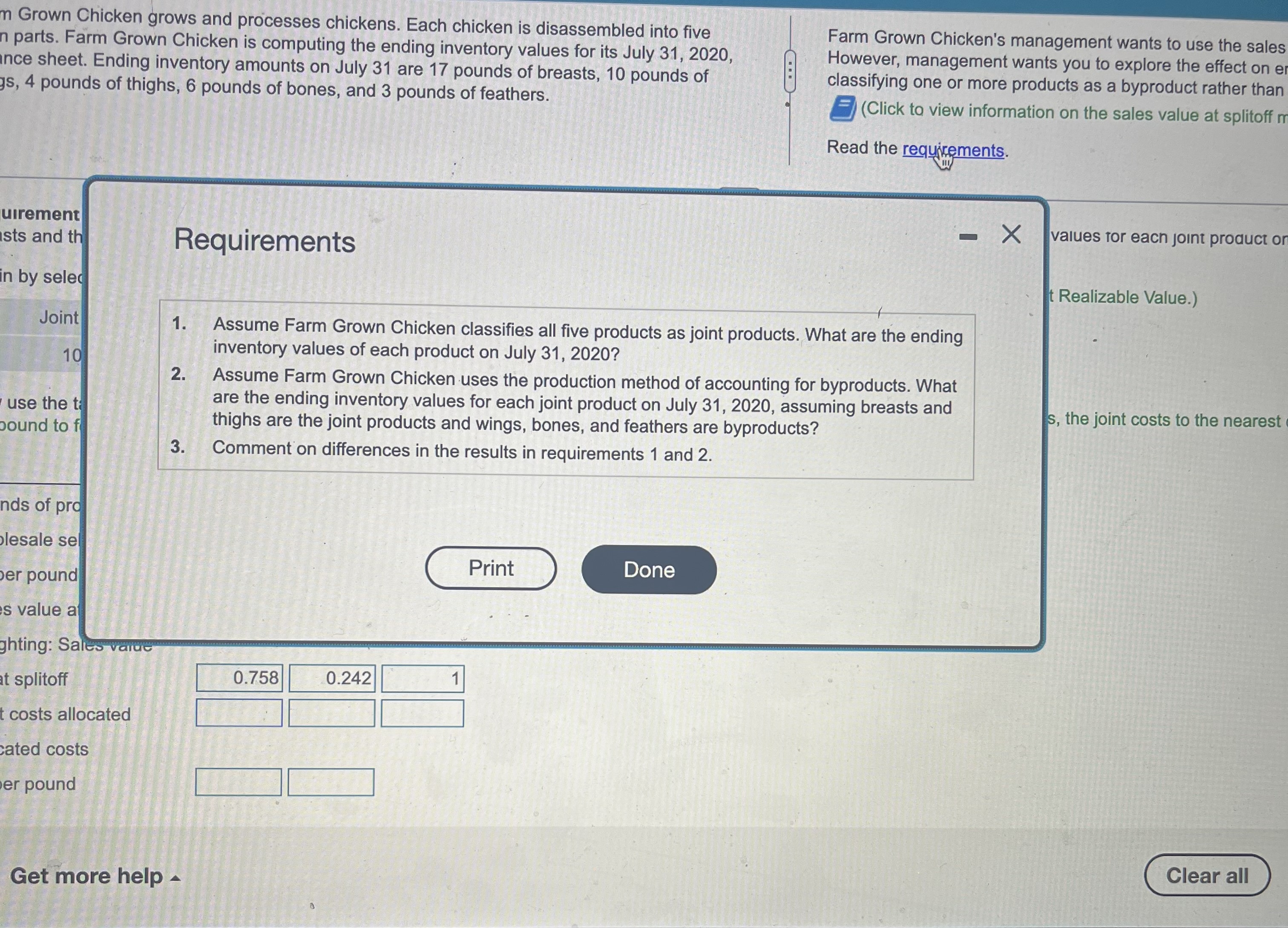 Chapter 17 - Homework Question 3, E17-22 (similar