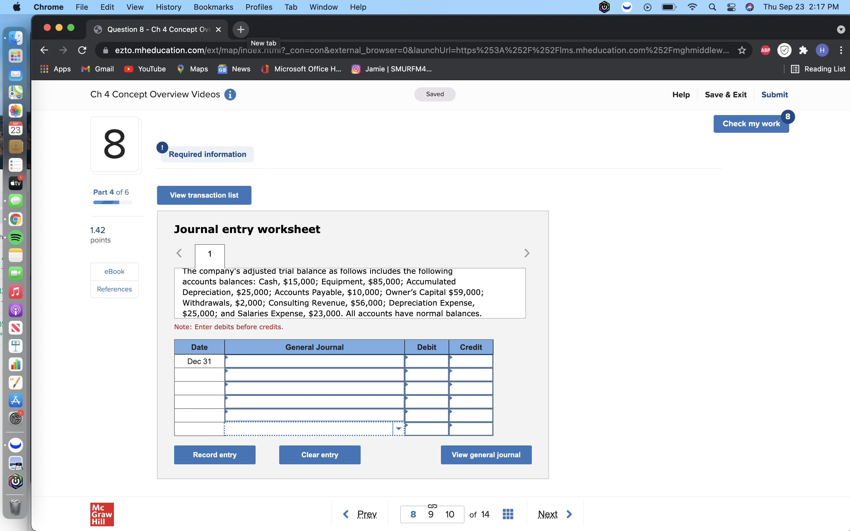 Chrome File Edit View History Bookmarks Profiles