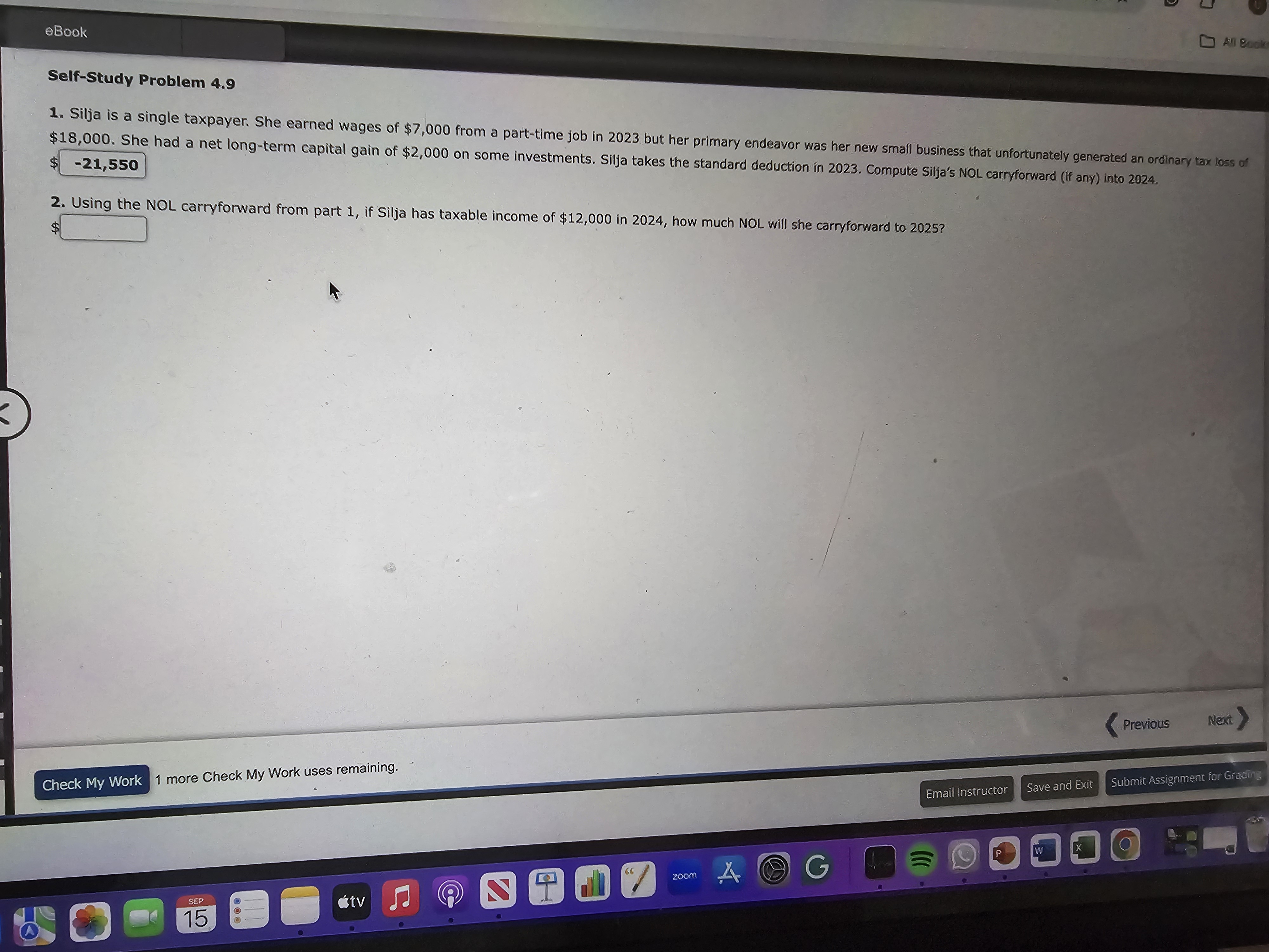 eBook Problem 4-14 (Algorithmic) All Bookmark