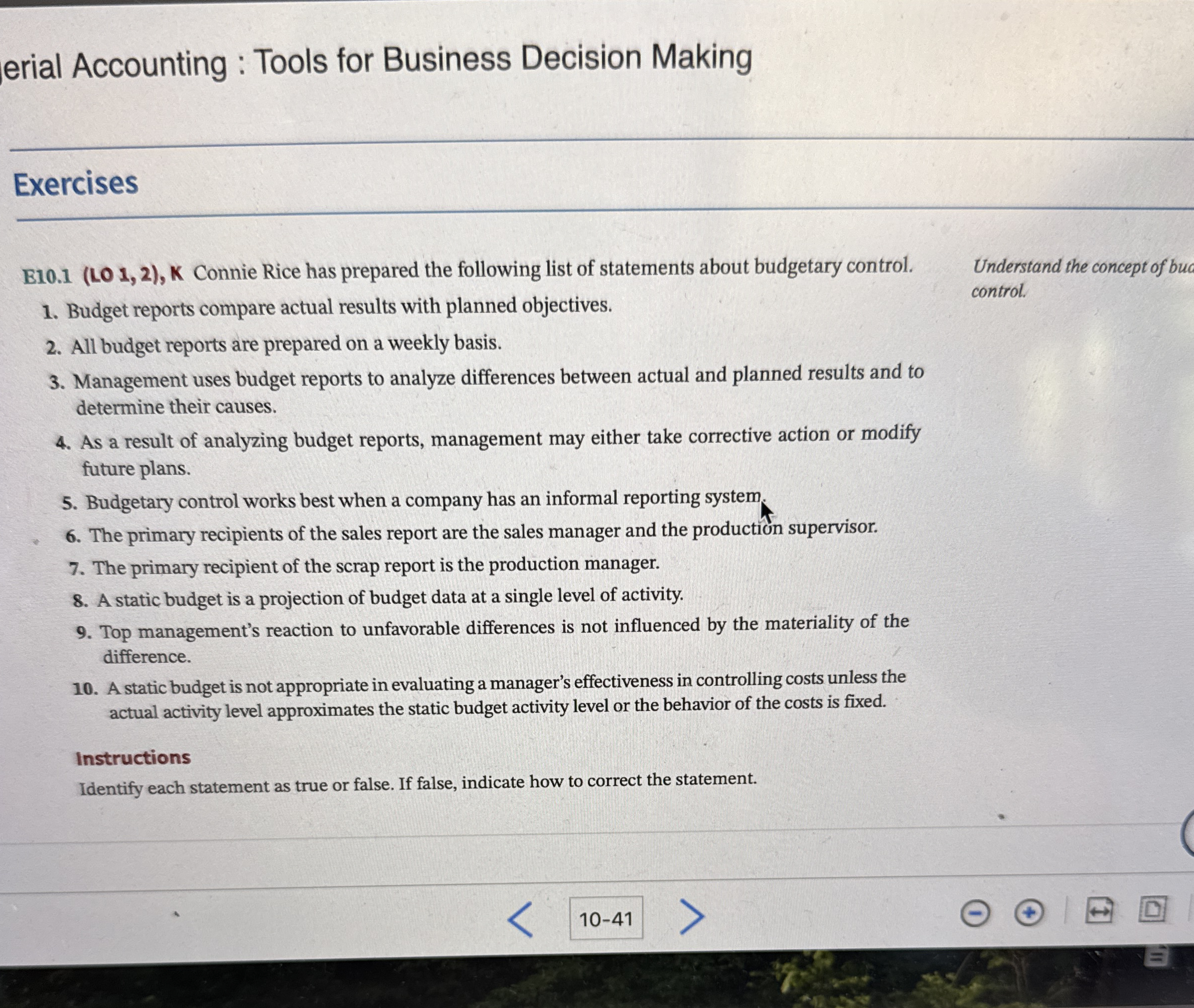 erial Accounting : Tools for Business Decision