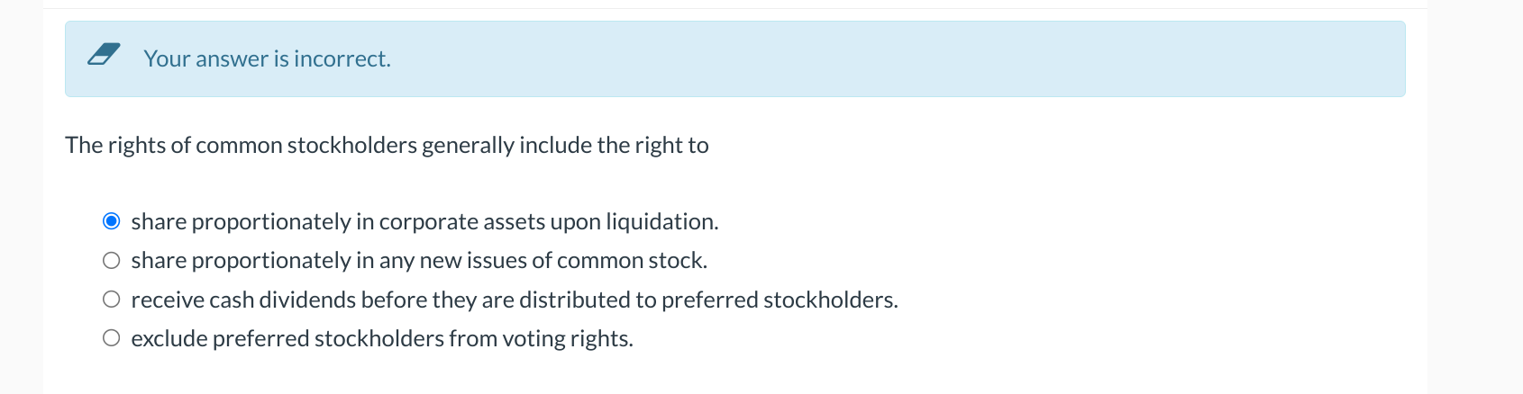 Your answer is incorrect. The rights of common
