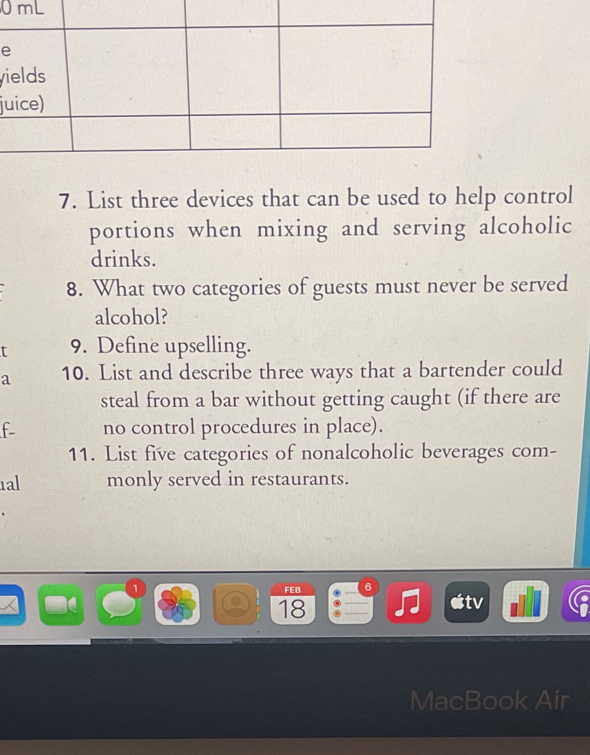7. List three devices that can be used to help