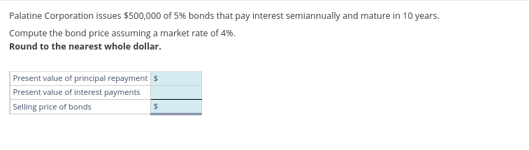 Palatine Corporation issues $ 5 0 0 , 0 0 0 of 5