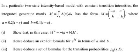 I need help here. In a particular two-state